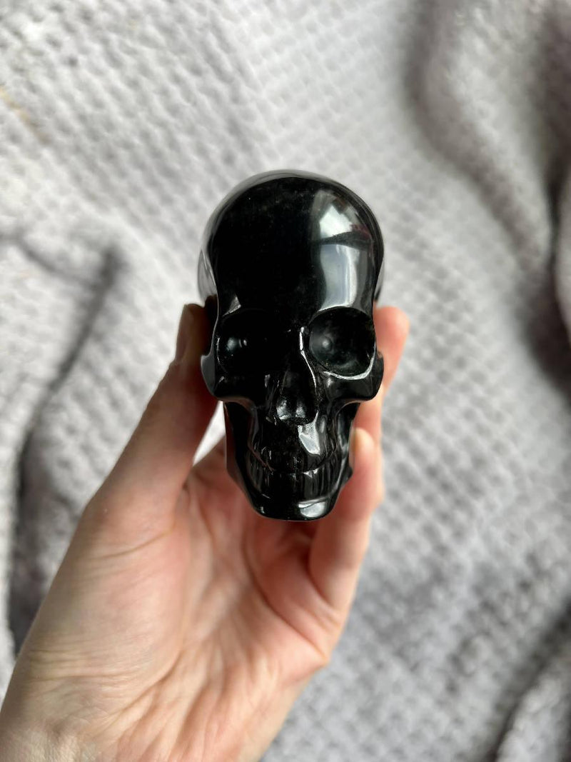 Black Obsidian Skull - SoulMart